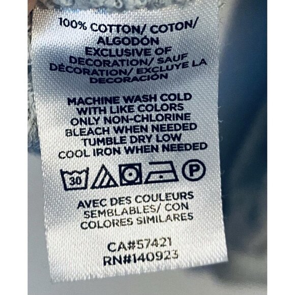 LOFT Sweater Womens Large Embroidered Ruffle Sleeve Sweatshirt Gray Cotton Boho - Picture 9 of 10